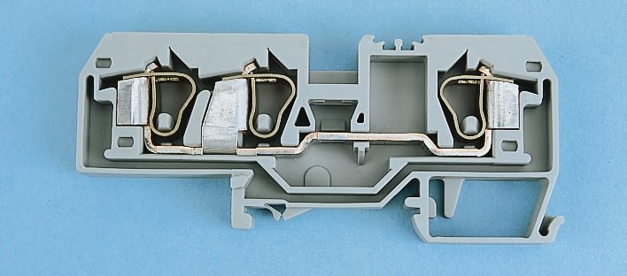 282-681 | Wago Grey 282 DIN Rail Terminal Block, 6mm², 800 V | RS