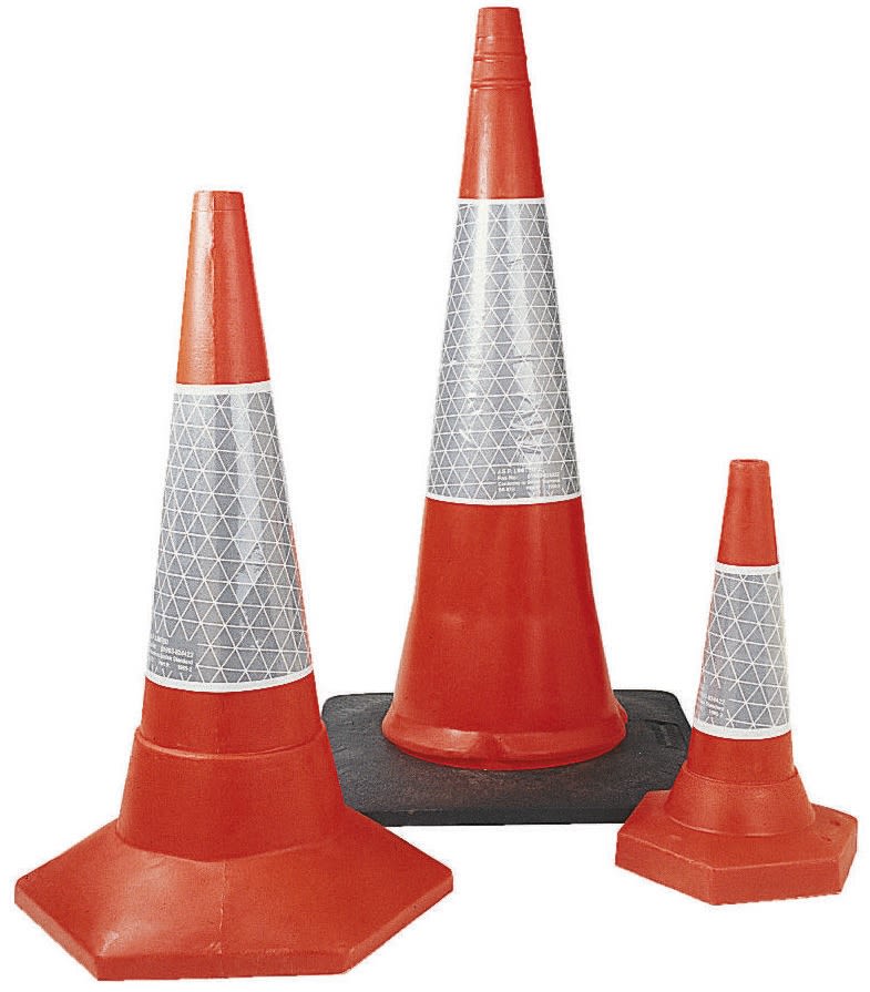 JAA069220600 JSP Weighted Red 760 mm PE Traffic Cone RS