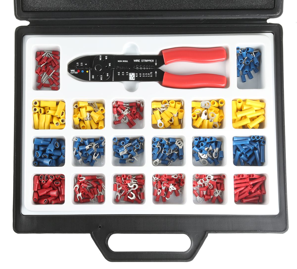 RS PRO 500 Piece Insulated Terminal Crimp terminal Kit RS