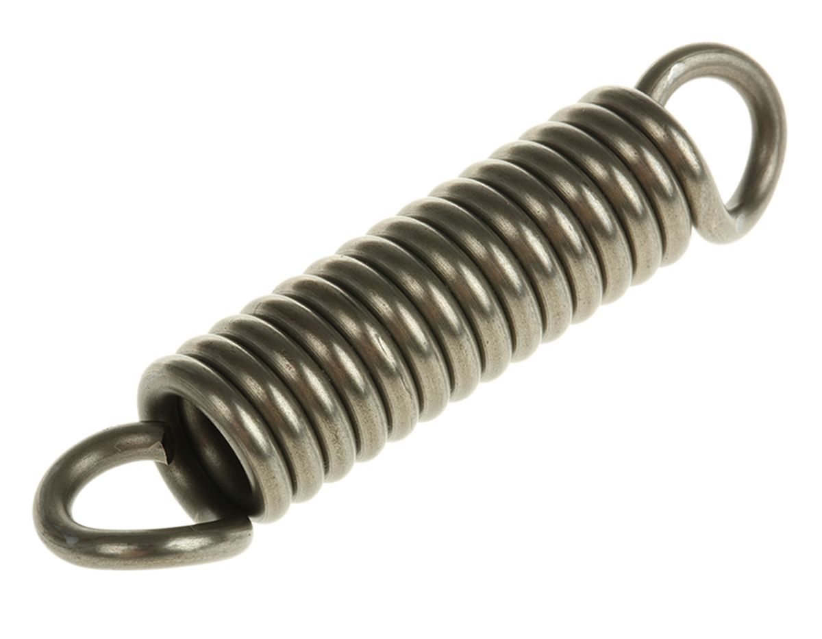RS PRO Steel Extension Spring, 69.8mm x 16mm