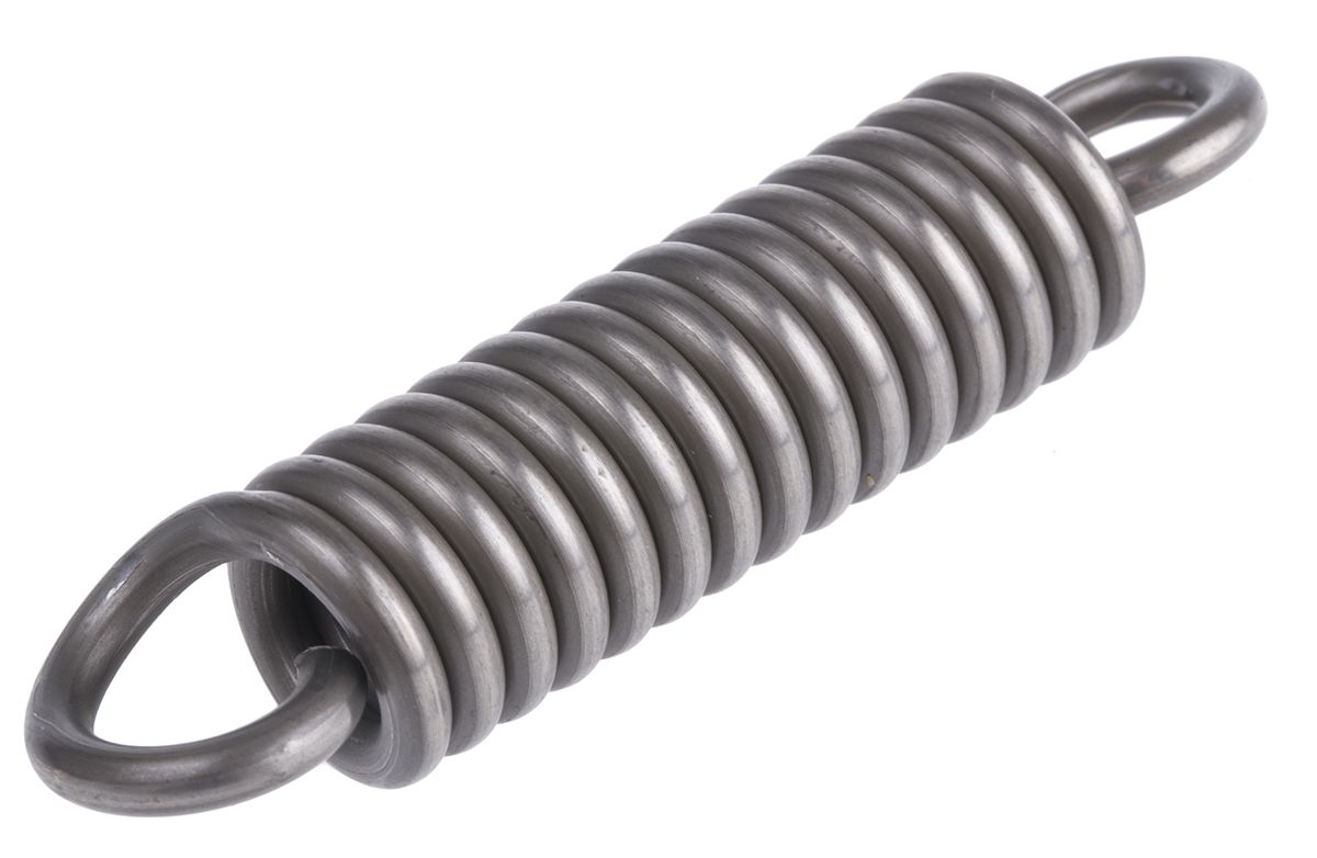 RS PRO Steel Extension Spring, 78.5mm x 18mm