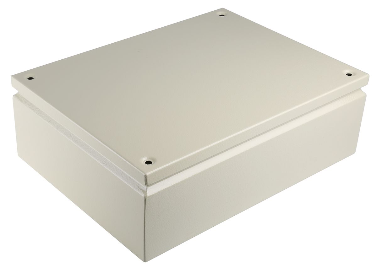 RS PRO RAL 7032 Steel Junction Box, IP66, 400 x 300 x 120mm