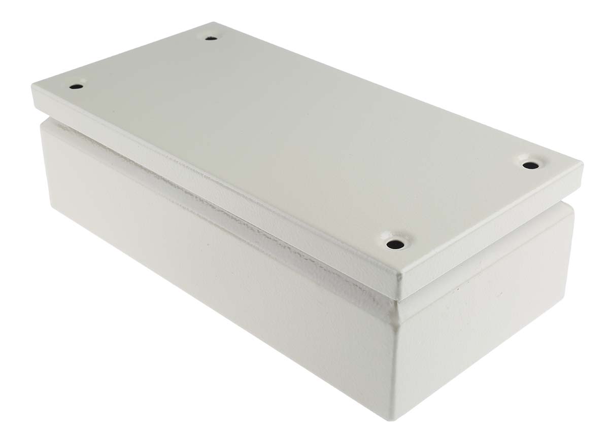 RS PRO RAL 7032 Steel Junction Box, IP66, 300 x 150 x 80mm