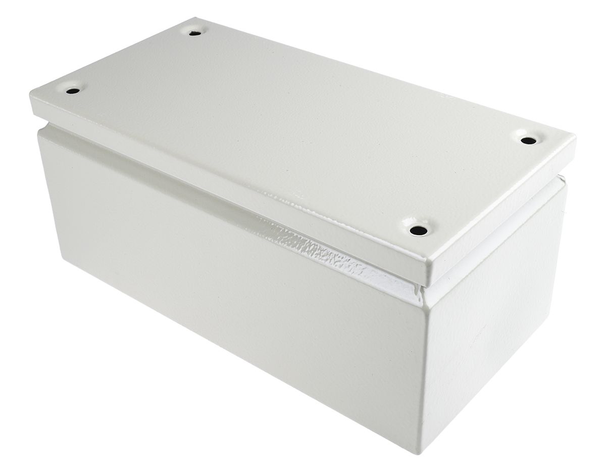 RS PRO RAL 7032 Steel Junction Box, IP66, 300 x 150 x 120mm