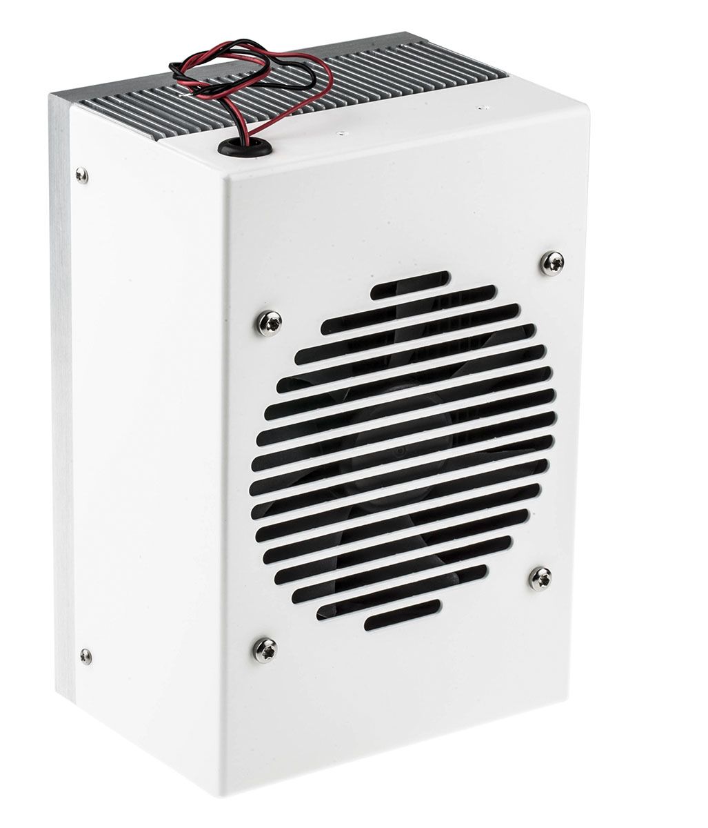 Heatsink, Universal Rectangular Alu with fan, 0.06K/W, 200 x 135 x 98mm