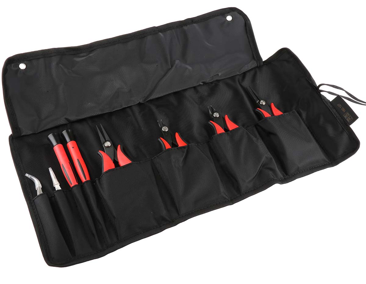 RS PRO 8 Piece Electronics Tool Kit with Roll RS