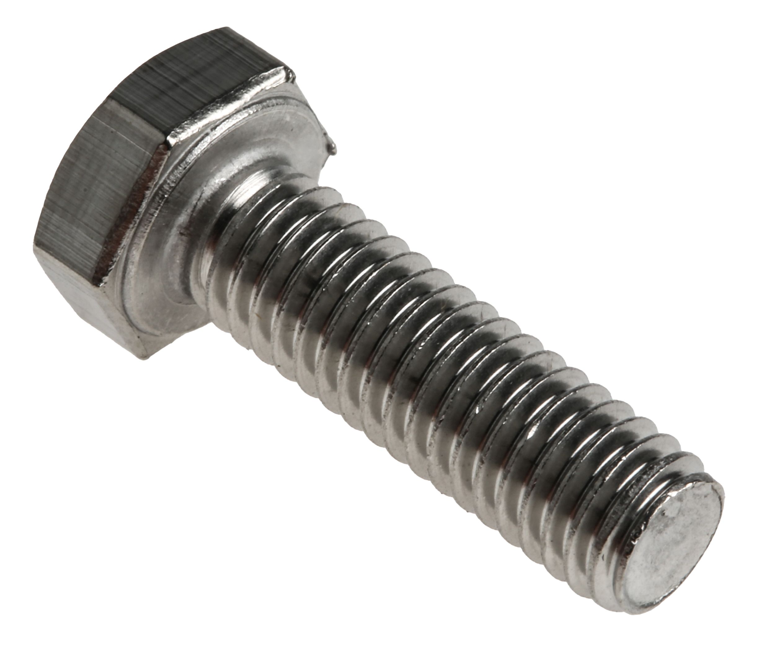 Plain Stainless Steel Hex, Hex Bolt, M6 x 20mm