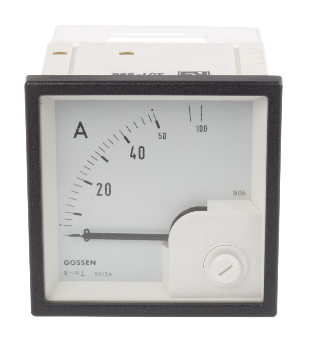 GILGEN Muller & Weigert Analogue Panel Ammeter 100A AC, 68mm x 68mm Moving Iron