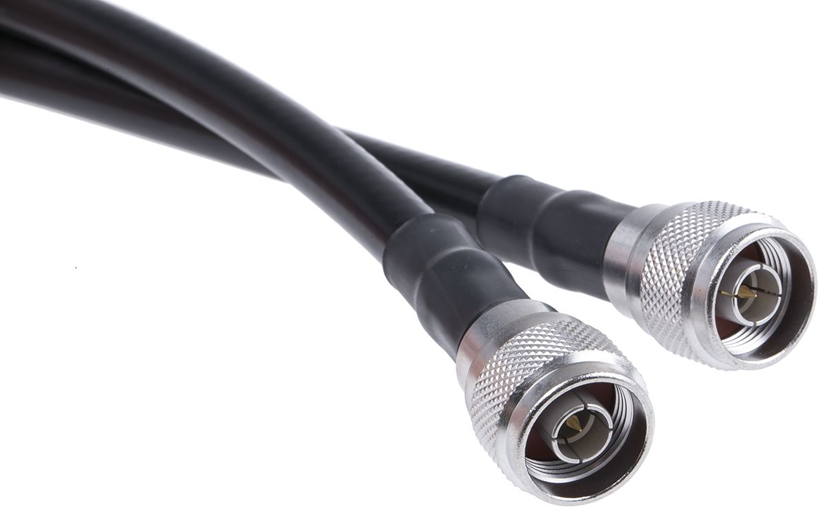 Radiall Male N-type to Male N-type Coaxial Cable, RG213, 50 Ω, 2m