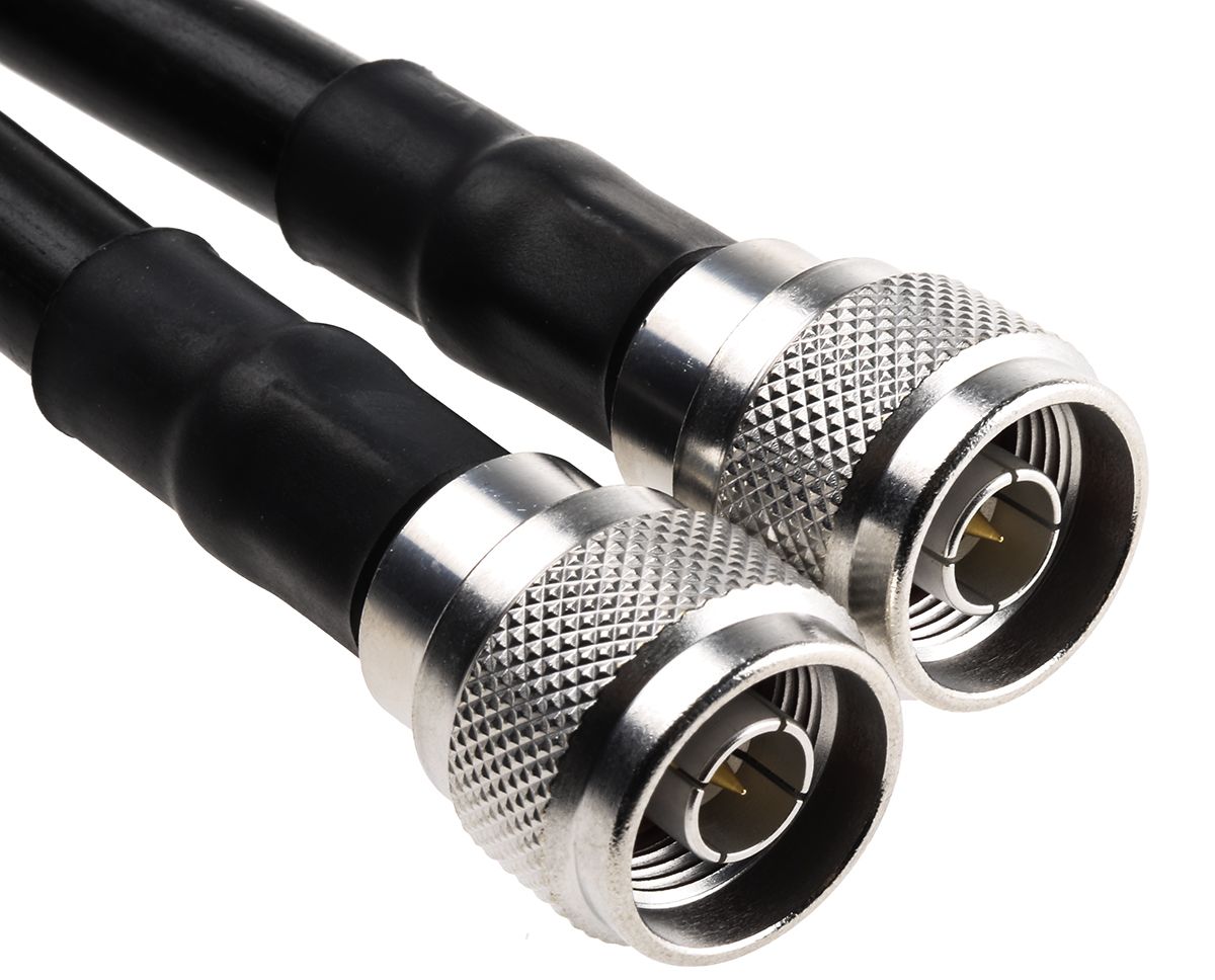 Radiall Male N-type to Male N-type Coaxial Cable, RG213, 50 Ω, 3m