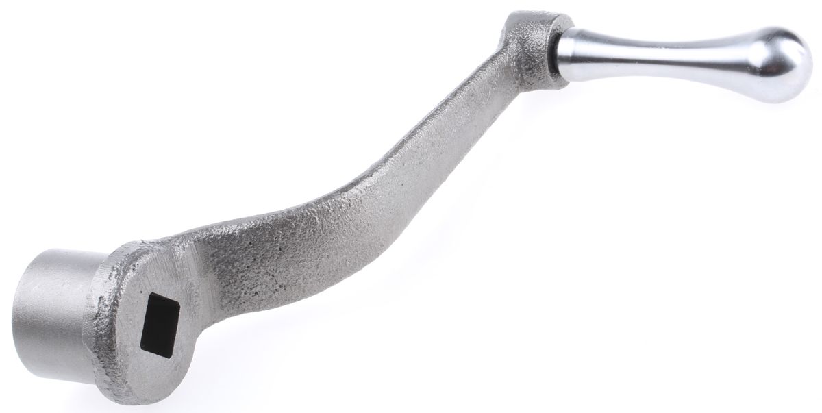 RS PRO Steel Revolving Crank Handle 200mm Radius RS