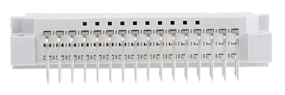 RS PRO 32 Way 2.54mm Pitch, Type C/2 Class C2, 2 Row, Right Angle DIN 41612 Connector, Plug