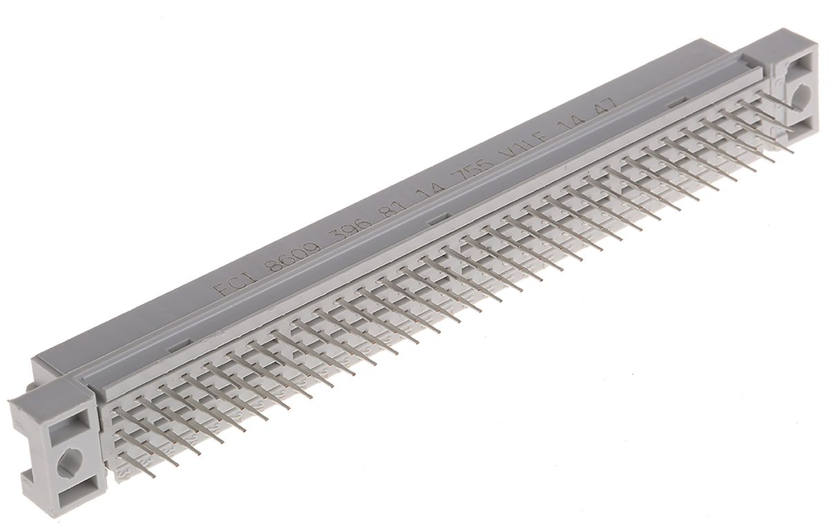 Amphenol Communications Solutions 96 Way 2.54mm Pitch, Type C Class C2, 3 Row, Straight DIN 41612 Connector, Socket