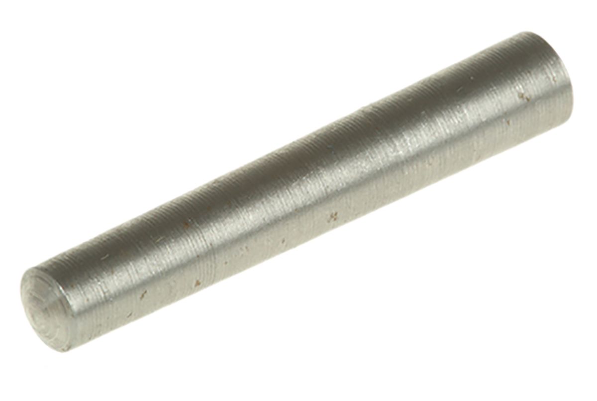3mm Diameter Plain Steel Taper Dowel Pin 20mm Long