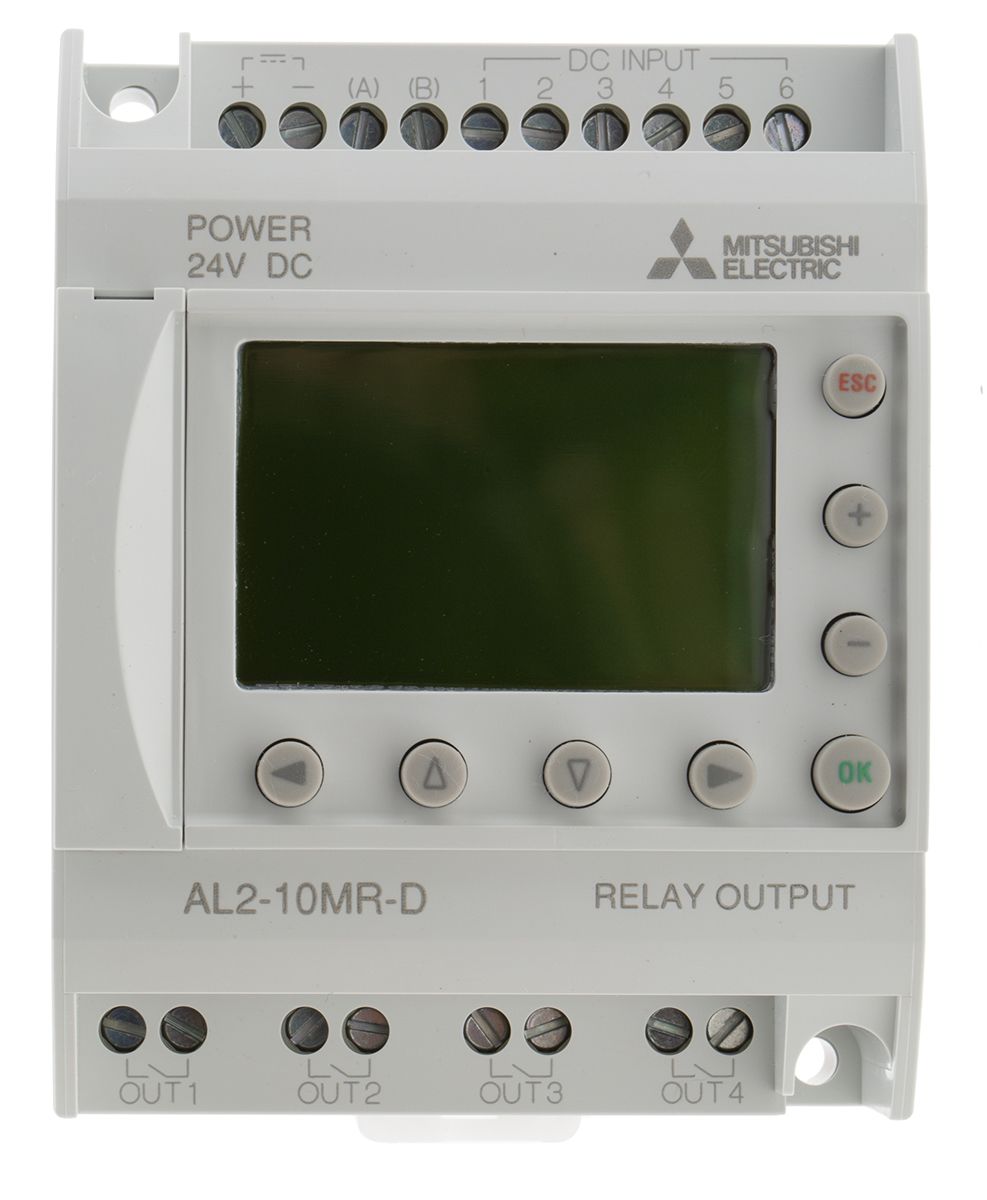 Mitsubishi Electric Alpha 2 Logic Module - 6 Inputs, 4 Outputs, Relay, AS-I Interface