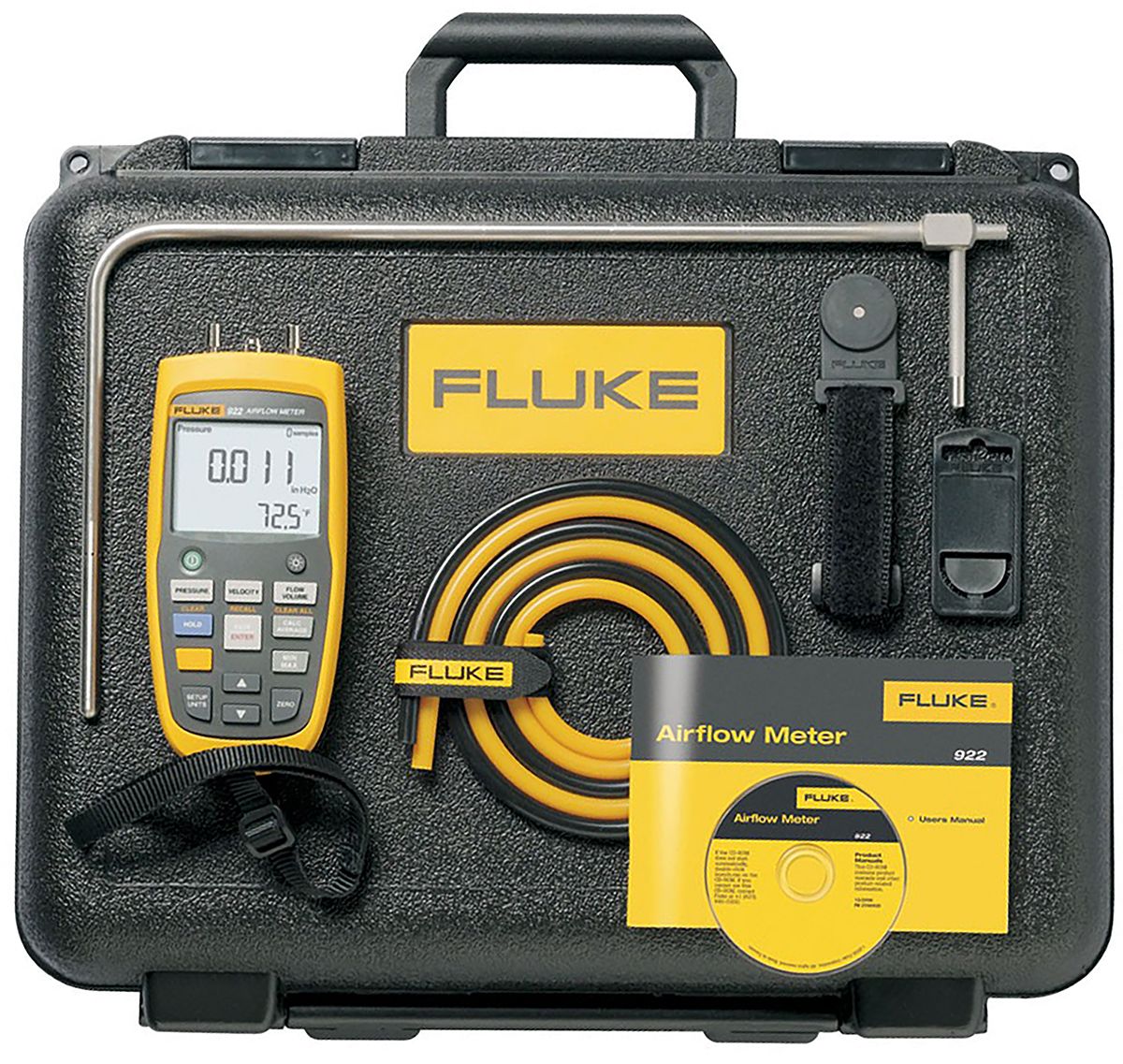 FLUKE 922/KIT Fluke 922/KIT Differential Manometer Kit, Max Pressure