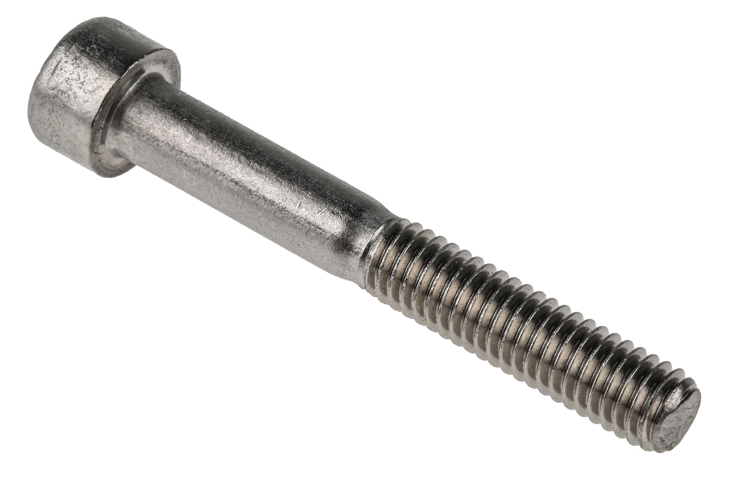 RS PRO M6 x 45mm Hex Socket Cap Screw Stainless Steel