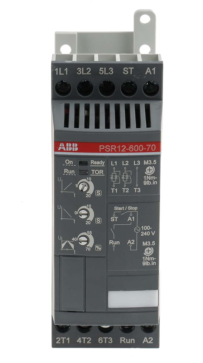ABB 5.5 kW Soft Starter, 600 V ac, 3 Phase, IP20