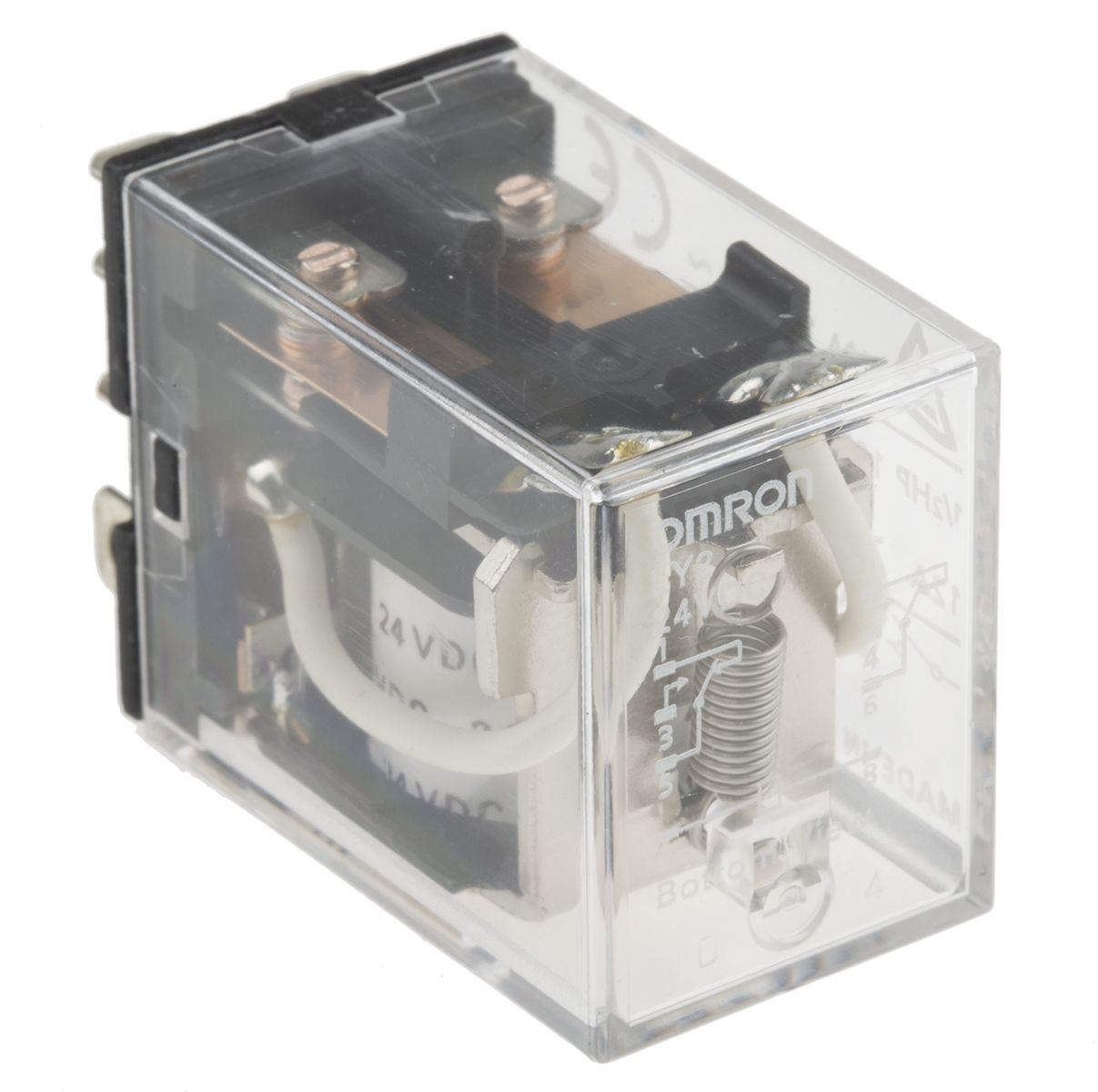 LY2 24DC | Omron Plug In Power Relay, 24V dc Coil, 10A Switching ...