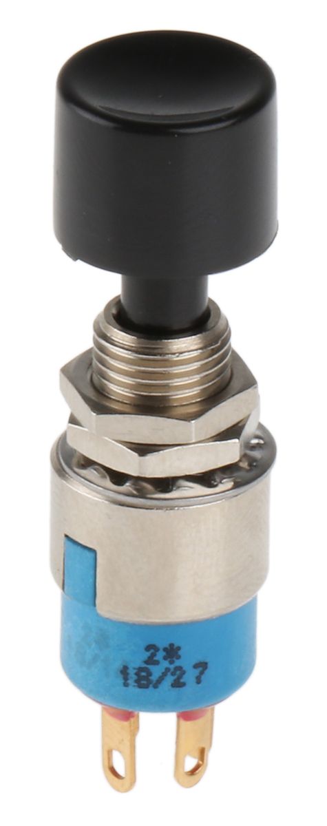 APEM Momentary Miniature Push Button Switch, Panel Mount, SPDT, 4.2mm Cutout, 250V ac