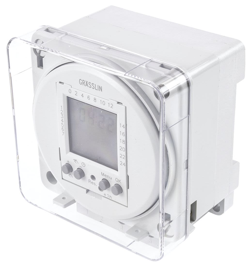 03.62.0001.1 Grasslin Digital Surface Mount Timer Switch 230 V ac, 1