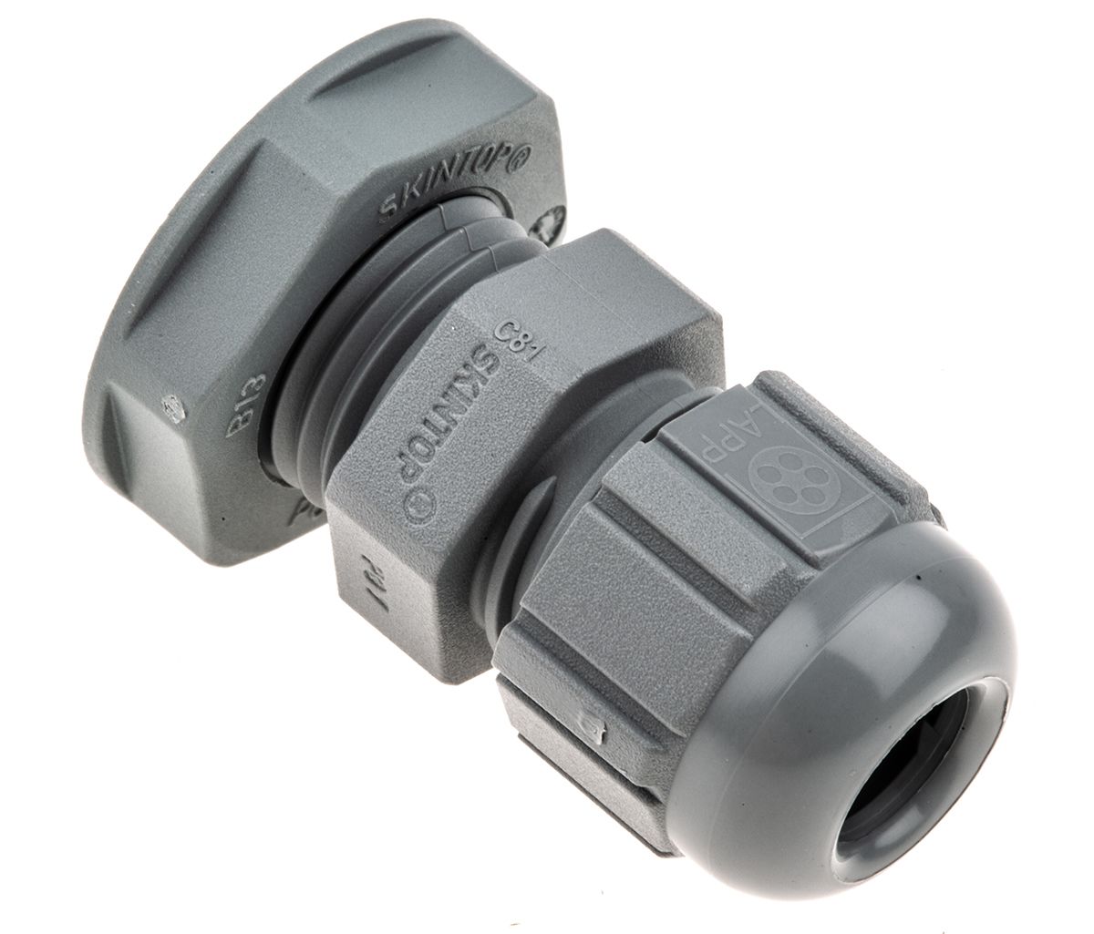 Lapp SKINTOP Series Grey Polyamide Cable Gland, PG7 Thread, 2.5mm Min, 6.5mm Max, IP68