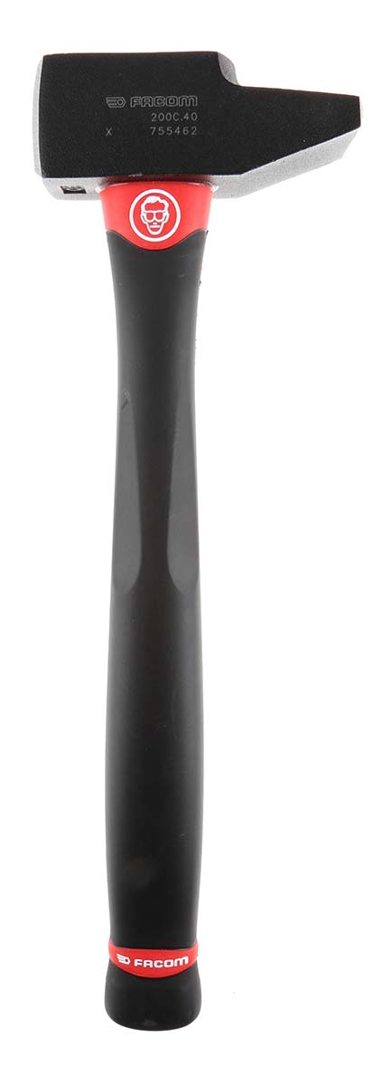 Facom Carbon Steel Engineer's Hammer with Graphite Handle, 1kg