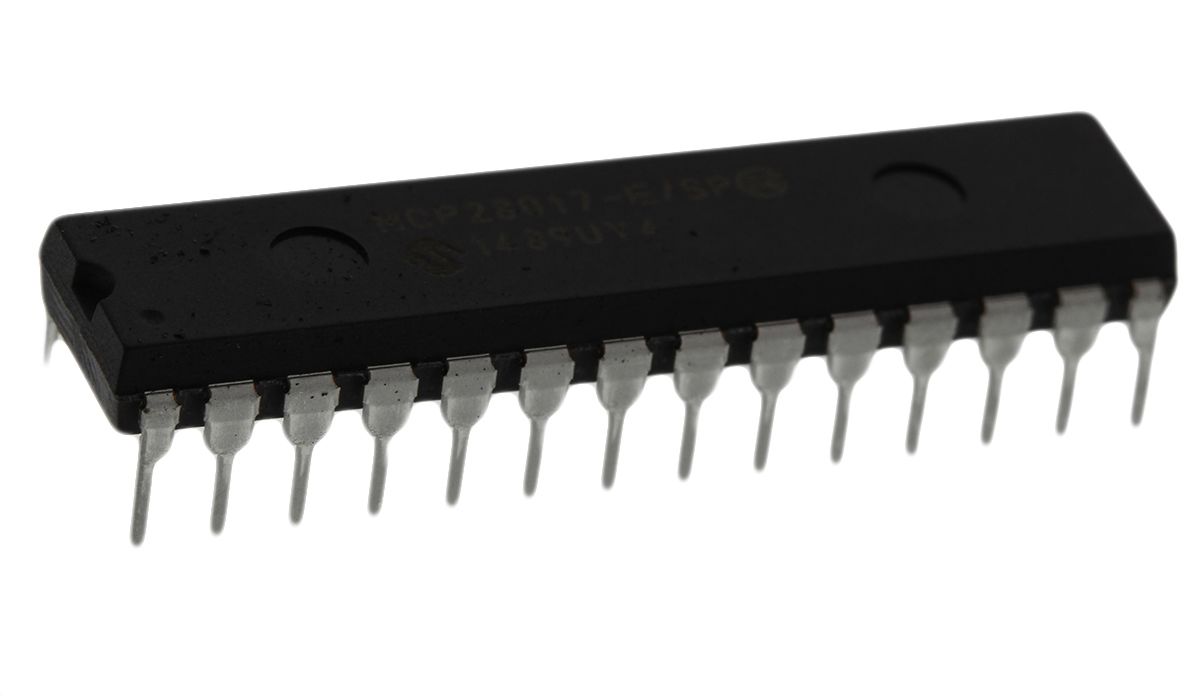 Microchip E/A-Erweiterung, 16-Kanal I2C, seriell, SPDIP 28-Pin 5MHz Durchsteckmontage