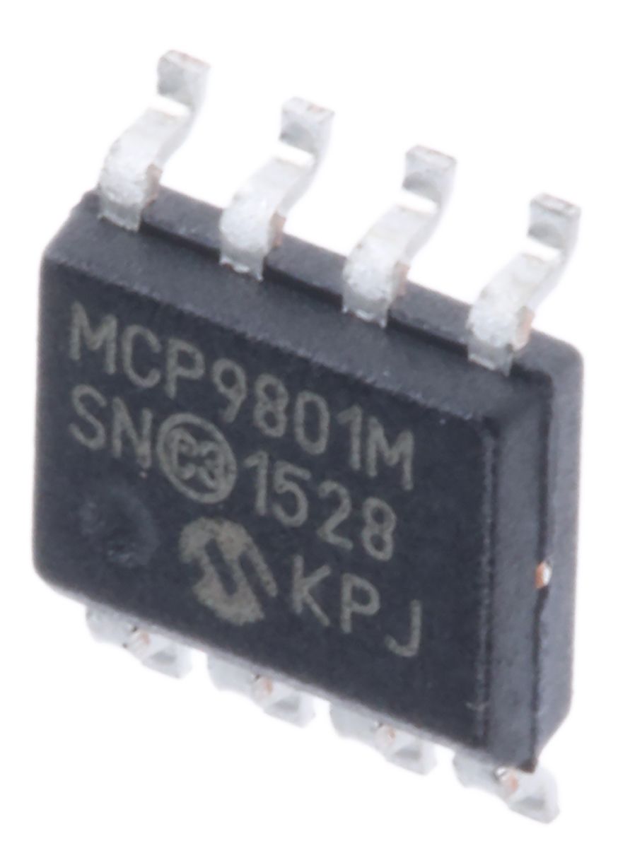 Microchip Digital Temperaturwandler SMD -55 bis +125 °C., Seriell-I2C, SMBus, 8-Pin