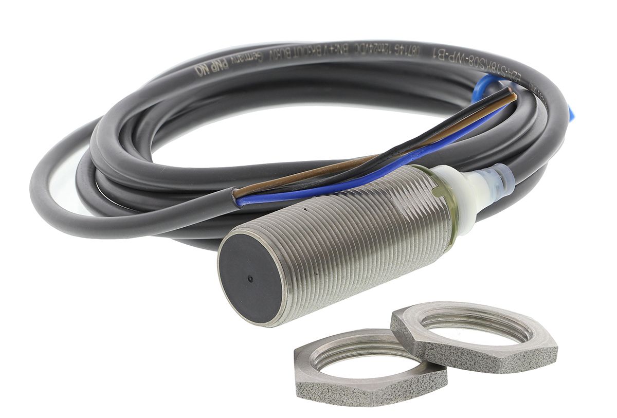 E2AS18KS08WPB12M | Omron Inductive Barrel-Style Proximity Sensor, M18 x ...