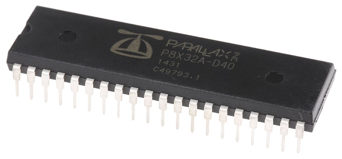 Parallax Inc P8X32A-D40, 32bit P8X32A Microcontroller, Propeller, 80MHz, 64 kB ROM, 40-Pin PDIP