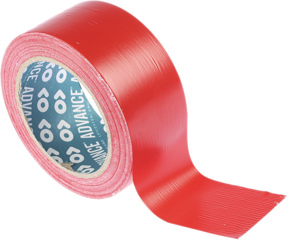 Advance Tapes AT8 Red PVC 33m Lane Marking Tape, 0.14mm Thickness