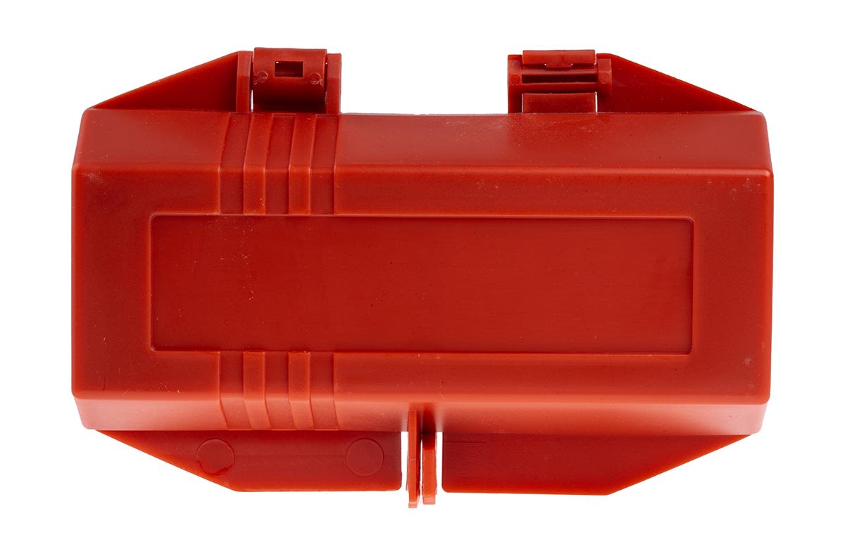 Brady Red 4-Lock PP Plug Lockout, 7mm Shackle