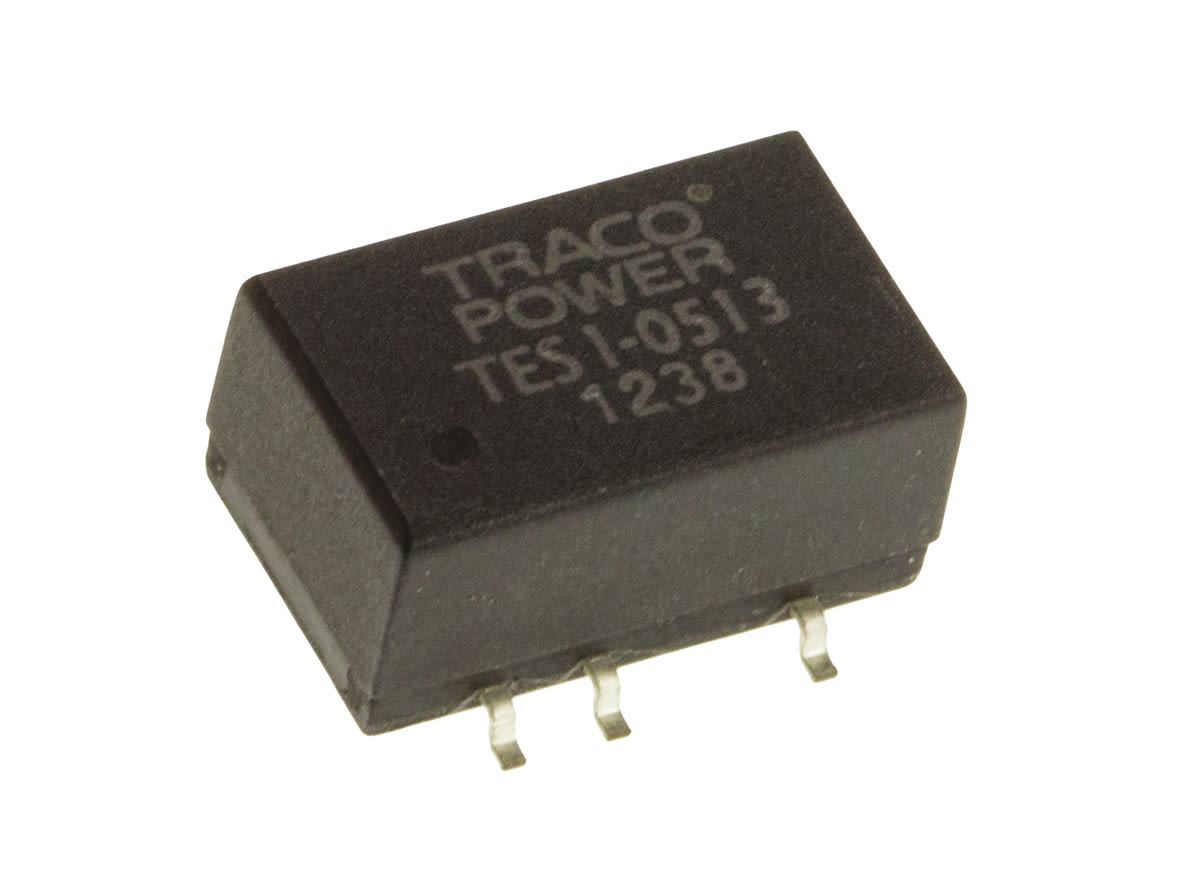 TES 1-0513 | TRACOPOWER TES 1 DC-DC Converter, 15V Dc/ 65mA Output, 4.5 ...