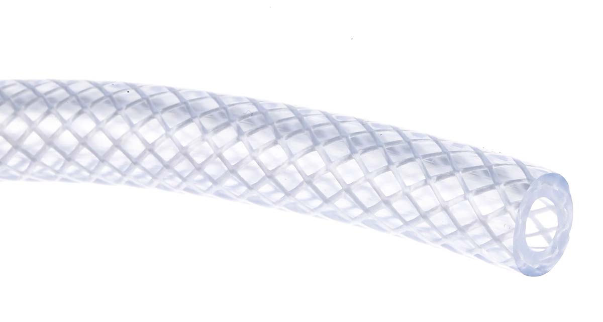 tubo flexible reforzada rs pro de pvc transparente long 25m Ø int 6
