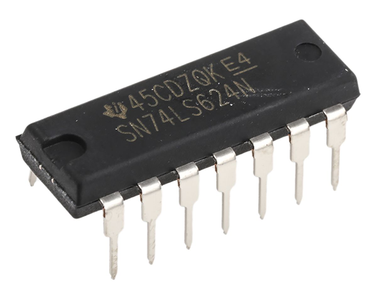 Texas Instruments 1.1 → 25MHz VCO Oscillator, 14-Pin PDIP-14 SN74LS624N