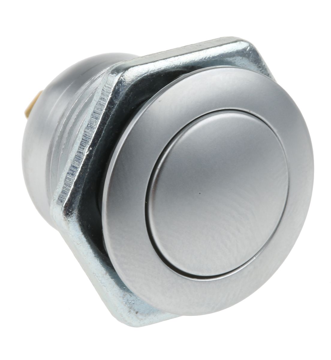 ITW Switches 57M Series Latching Miniature Push Button Switch, Panel Mount, SPST, 16.1mm Cutout, Clear LED, 48V dc, IP67