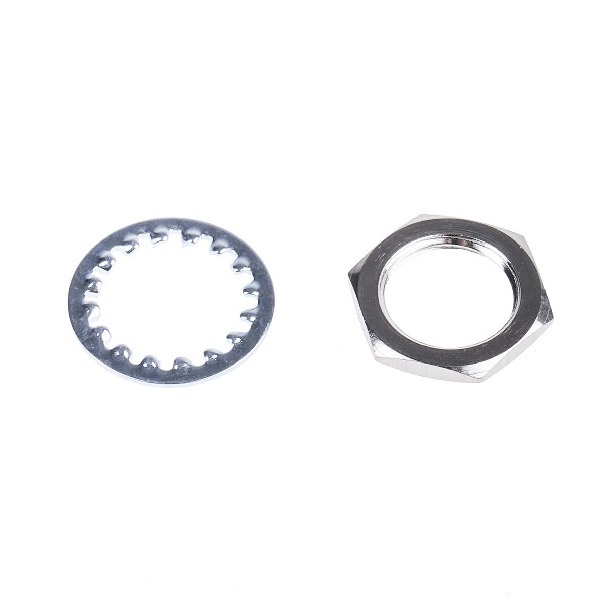 Broadcom Steel Hex Half Nut and Washers with Internal Tooth, 200 Pieces