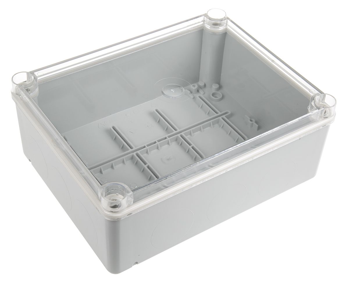 ABB Grey Thermoplastic Junction Box, IP65, 220 x 170 x 80mm