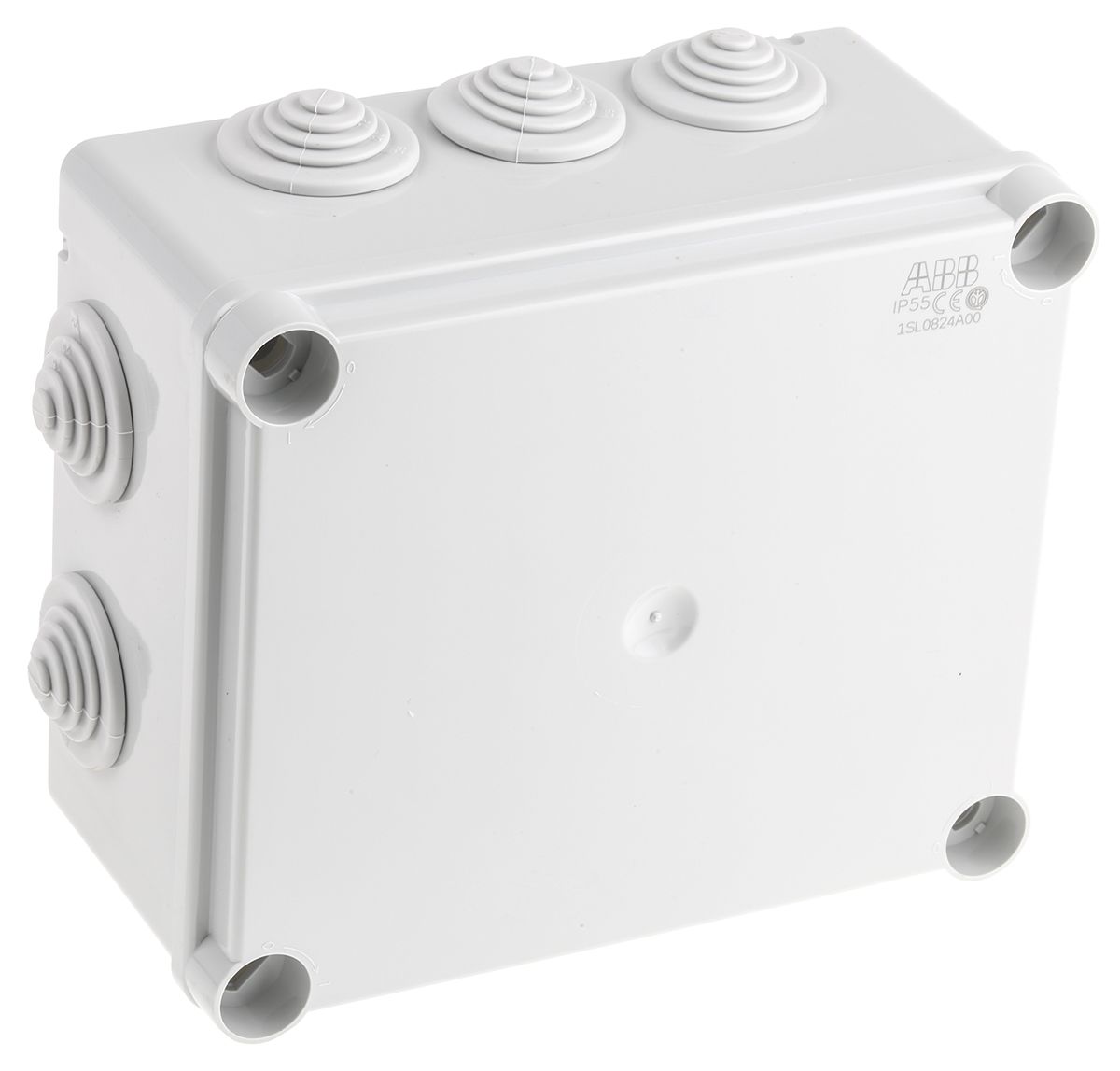 ABB Grey Thermoplastic Junction Box, IP55, 77 x 160 x 135mm