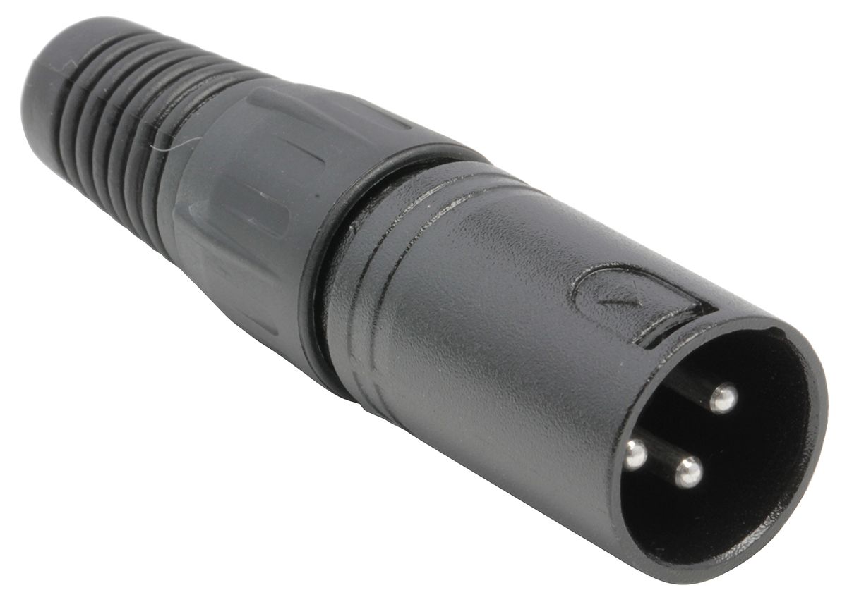 RS PRO Cable Mount XLR Connector, Male, 3 Way