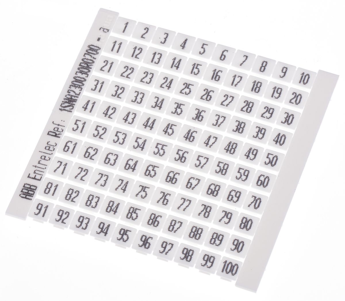 1SNA230030R0700 Entrelec, RC Marker Card for use with Terminal Blocks