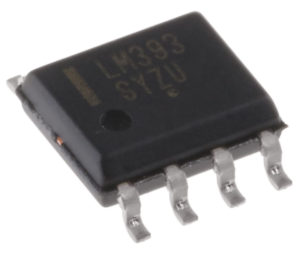 Komparator LM393DG, Open Collector 1.3μs 2-Kanal SOIC 8-Pin 3 → 28 V | RS