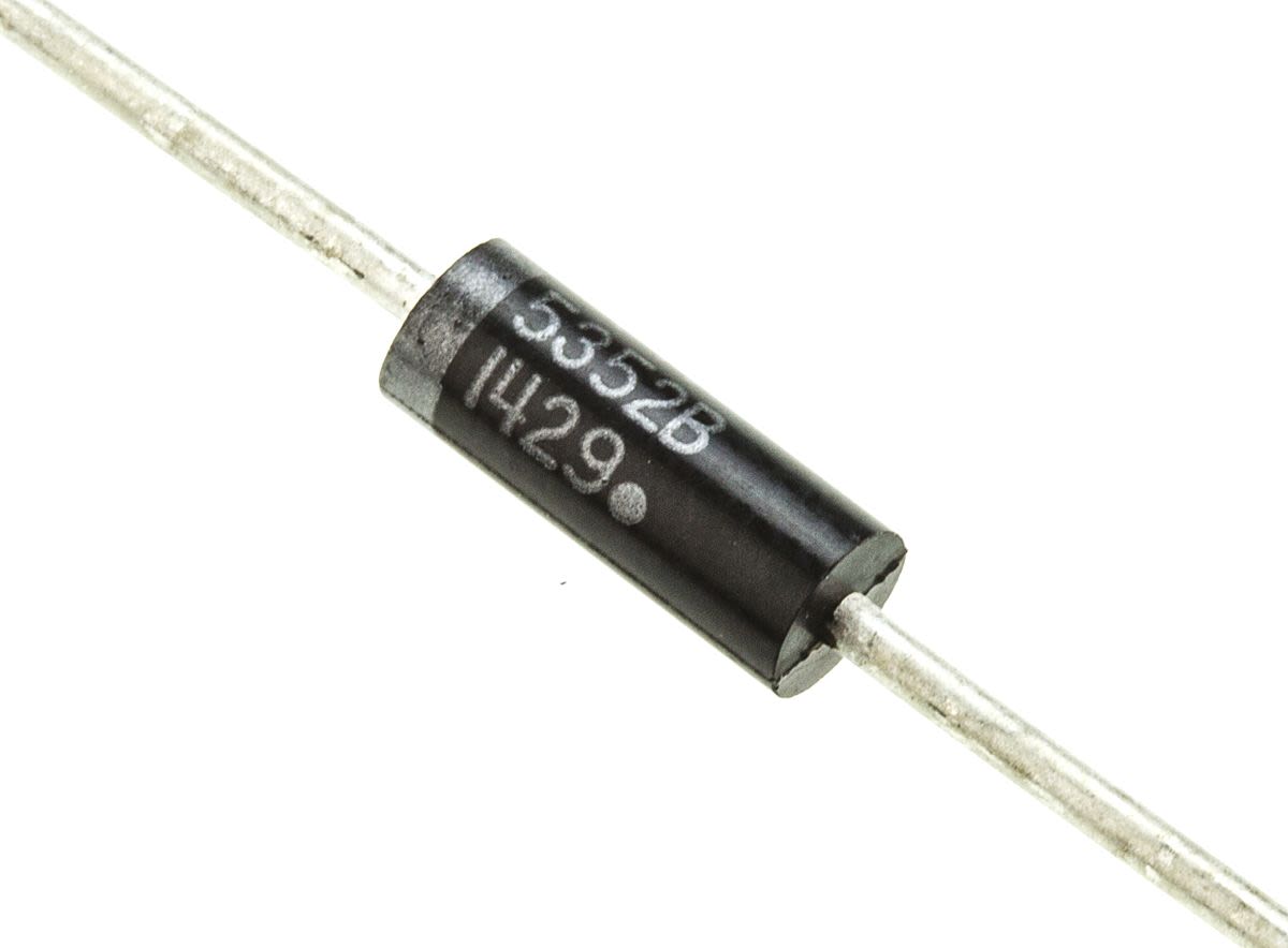 1N5352BG | onsemi, 15V Zener Diode ±5% 5 W Through Hole 2-Pin 017AA-01 | RS