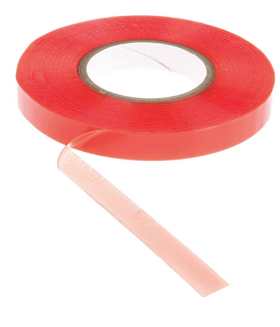 Hi-Bond HB397F Transparent Double Sided Polyester Tape, 0.23mm Thick, 15.6 N/cm, PET Backing, 19mm x 50m