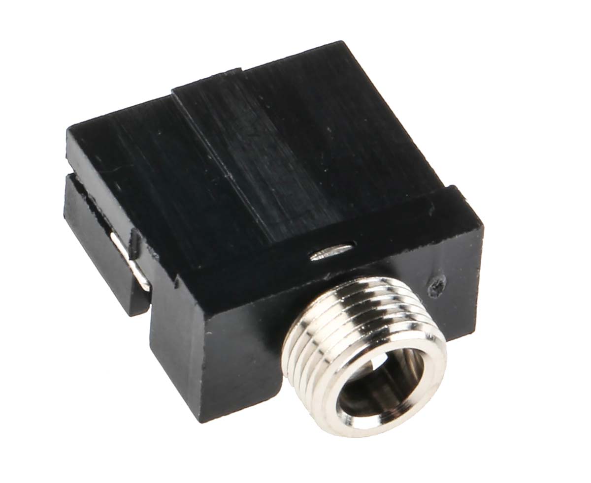 RS PRO Jack Connector 3.5 mm PCB Mount Stereo Socket, 3Pole 500mA