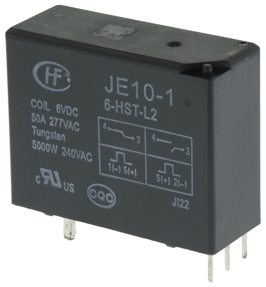 RS PRO PCB Mount Latching Relay, 6V dc Coil, 50A Switching Current