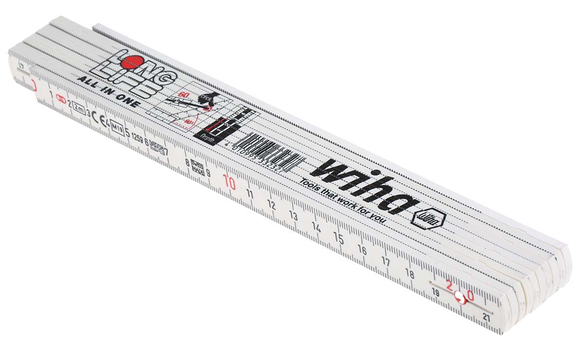 Wiha Tools 2m Plastic Metric Folding Ruler