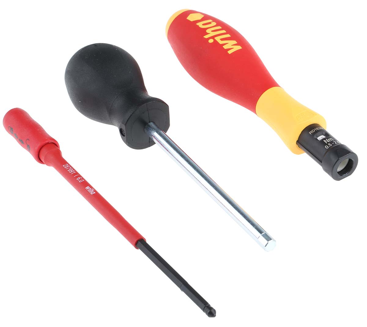 Wiha Tools 3.8 mm Hex Adjustable VDE Torque Screwdriver, 0.5 → 2.0Nm