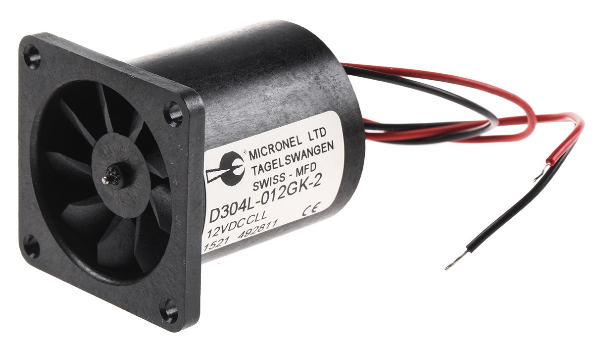 D304L-012GK-2 | Micronel D300L Series Axial Fan, 12 V Dc, DC Operation ...